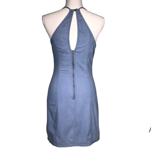 MIMI CHICA Thin Strapped Denim Dress - Picture 4 of 7